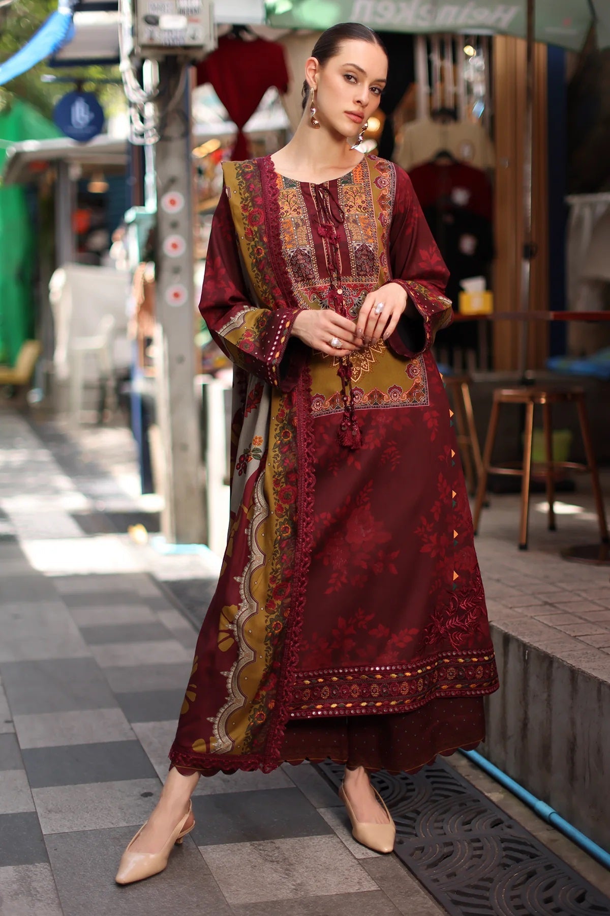 Charizma Aniq Linen ANW7-03 – Charizma 3-piece unstitched suit