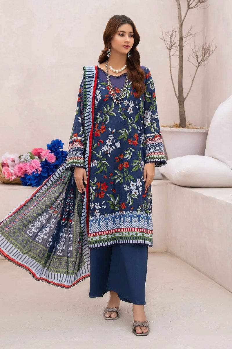 Murashe Salwa Print Lawn D-03 – Murashe 3-piece unstitched suit