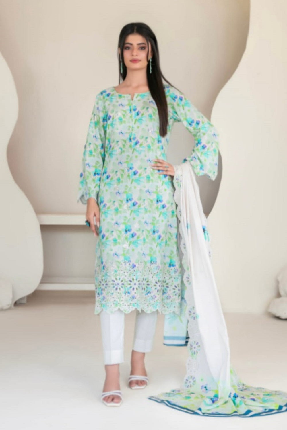 Tawakkal Muskaan Linen D-4423 – Tawakkal 3-piece unstitched suit