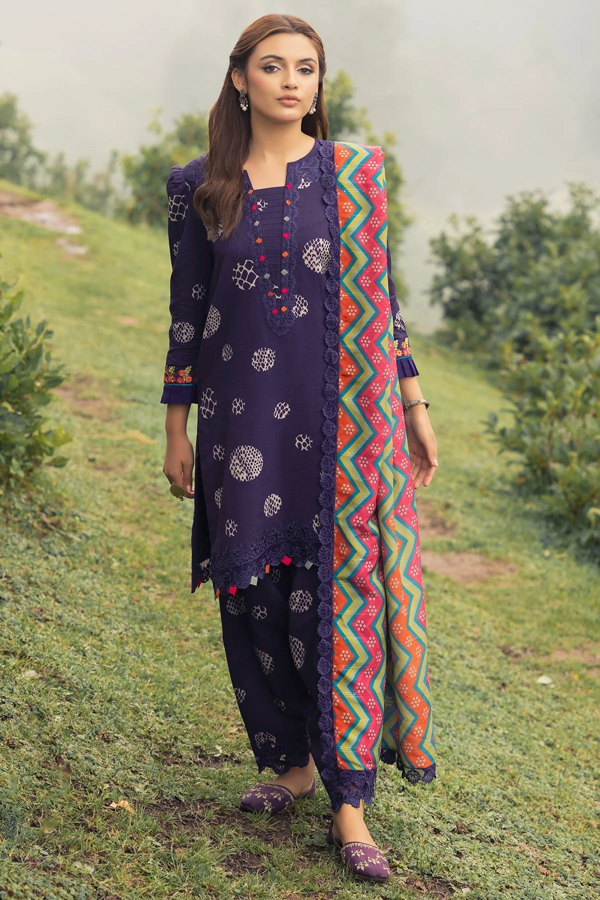 Charizma Combinations Linen CCW4-03 – Charizma 3-piece unstitched suit