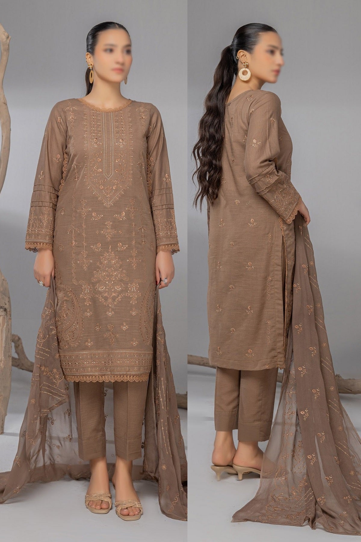 Fantak Premium Karandi FAS-33 – Fantak 3-piece unstitched suit