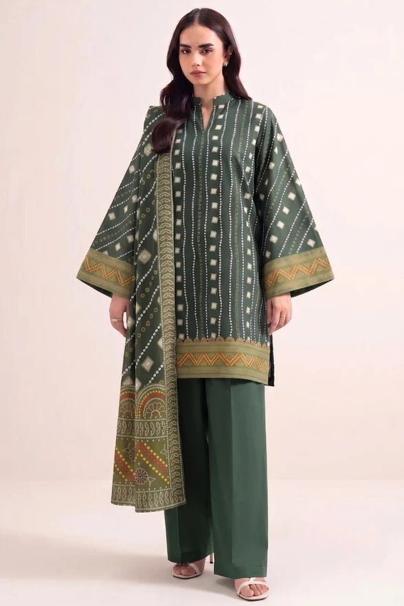 Haya Cambric By Humdum D-03 – Humdum 3-piece unstitched suit