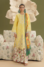 RajBari Jahaan Lawn D-03 – Rajbari 3-piece unstitched suit