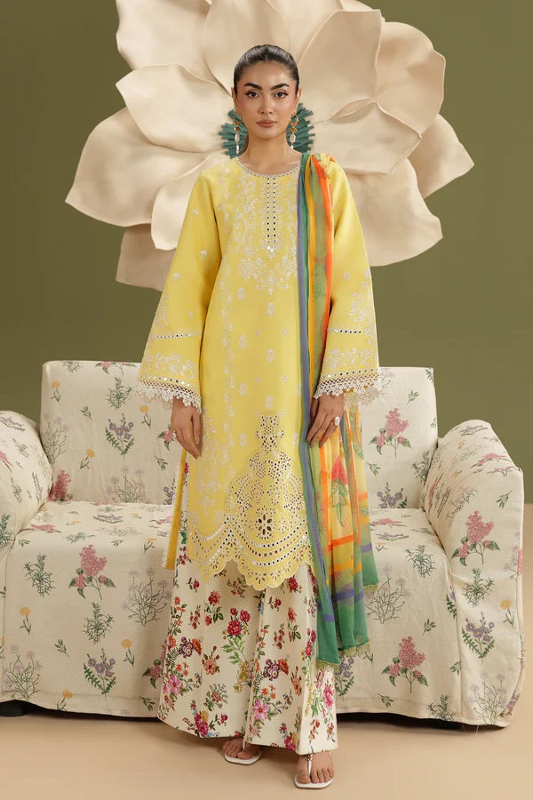 RajBari Jahaan Lawn D-03 – Rajbari 3-piece unstitched suit