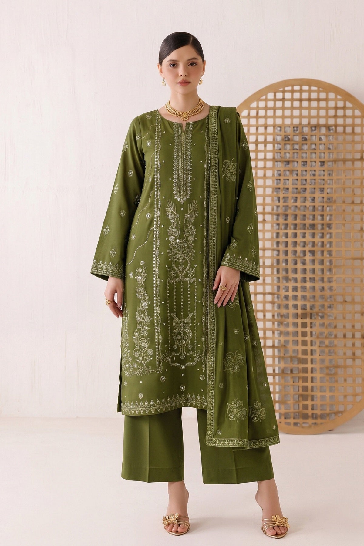 Fantak Premium Karandi FAK-13 – Fantak 3-piece unstitched suit