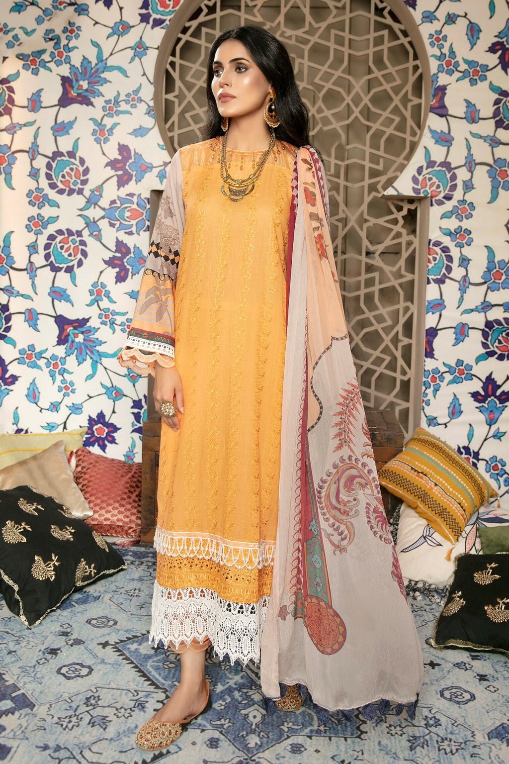 Gulmohar Lawn D-03 (Jasper) – Gulmohar 3-piece unstitched suit