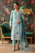 Palwasha Floral Lawn D-03 – Palwasha 3-piece unstitched suit