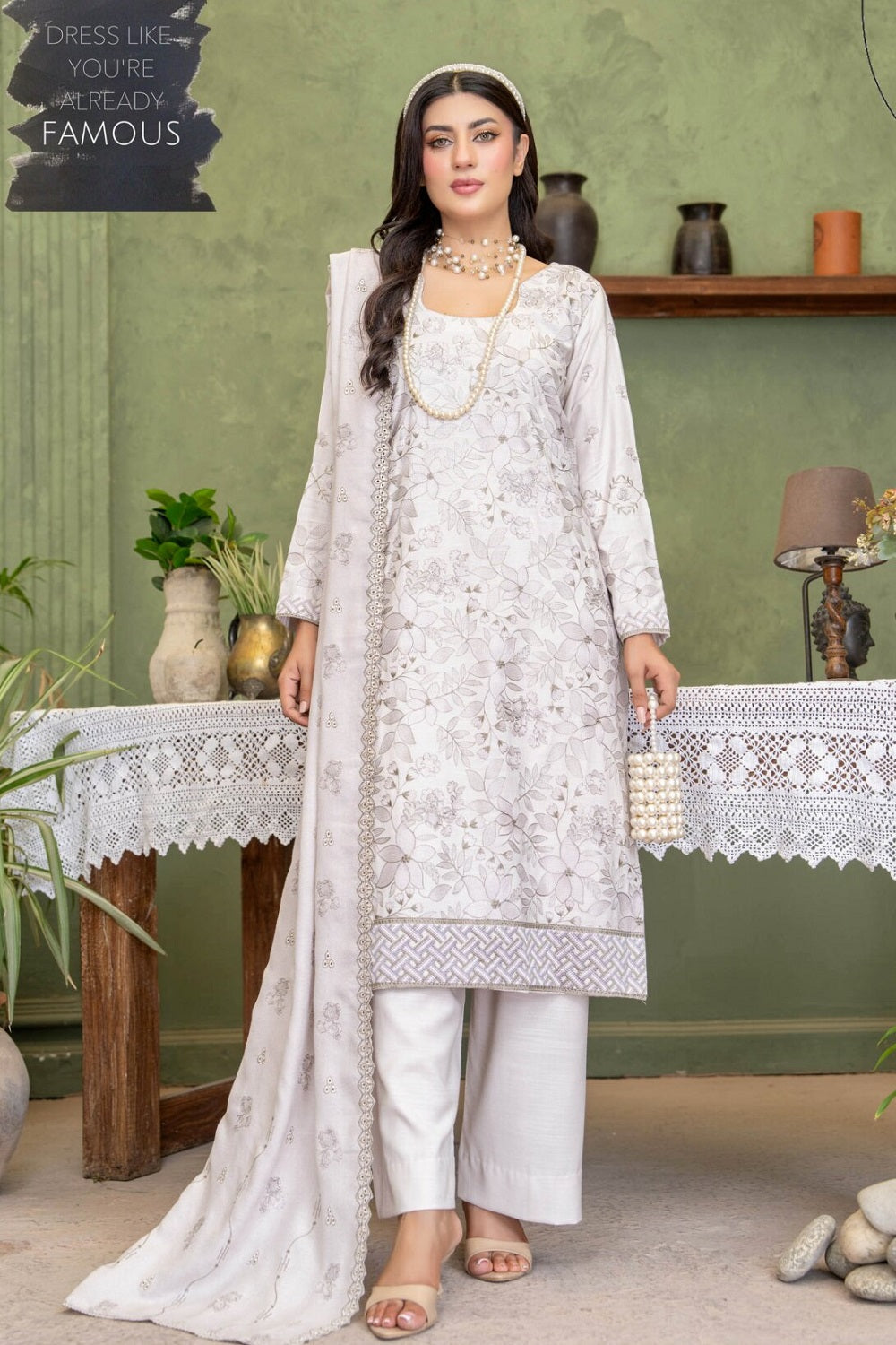 Deeda Zaib Leather Peach By Riaz Arts D-03 – Riaz Arts 3-piece unstitched suit