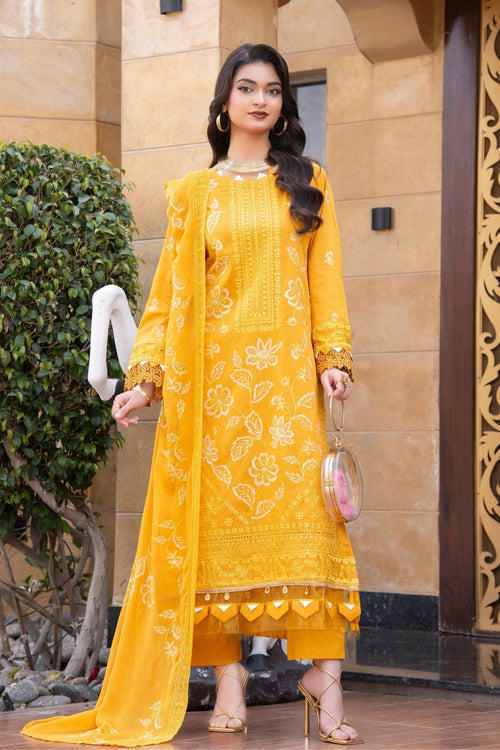 Aalaya Aurora Lawn D-03 – Aalaya 3-piece unstitched suit