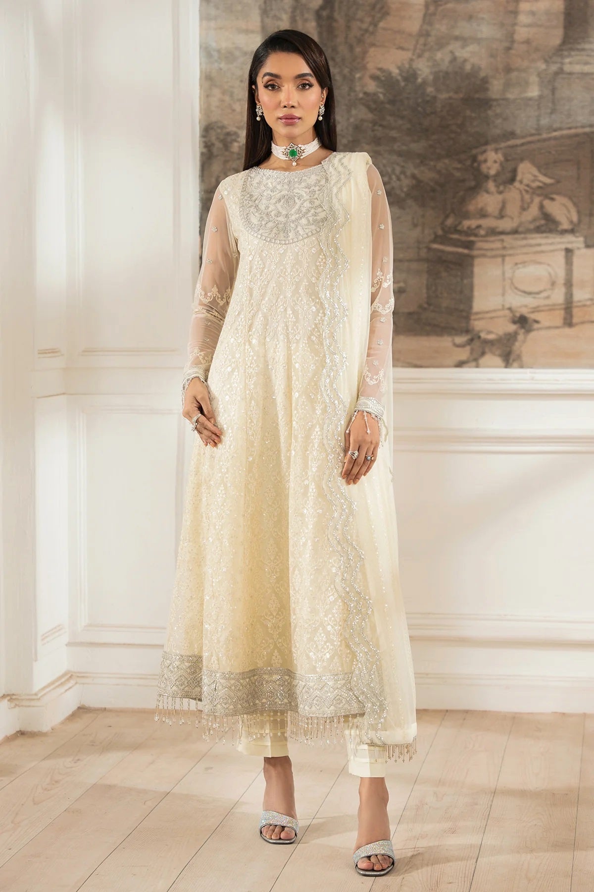 Zarif Heer Formal Wear Z-03 (Ayda) – Zarif 3-piece unstitched suit