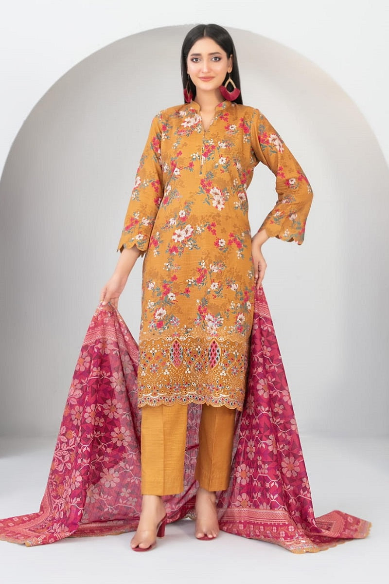 Tawakkal Madea Khaddar D-4772 – Tawakkal 3-piece unstitched suit