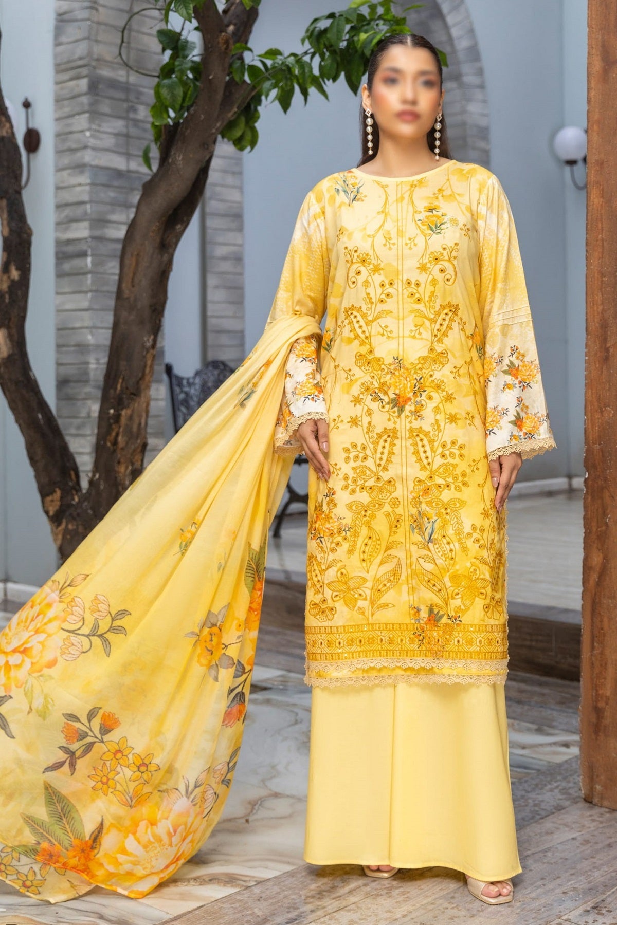Fantak Linen FAW-276 – Fantak 3-piece unstitched suit