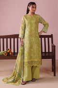 Aalaya Sage Linen D-06 – Aalaya 3-piece unstitched suit