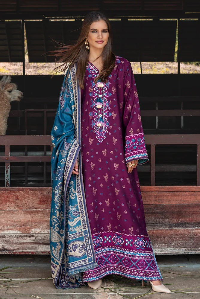 Mushq Broadway Winter D-04 (Florence Whisper) – Mushq 3-piece unstitched suit