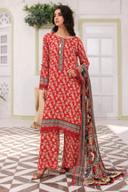 Aalaya Coral Print Viscose D-04 – Aalaya 3-piece unstitched suit