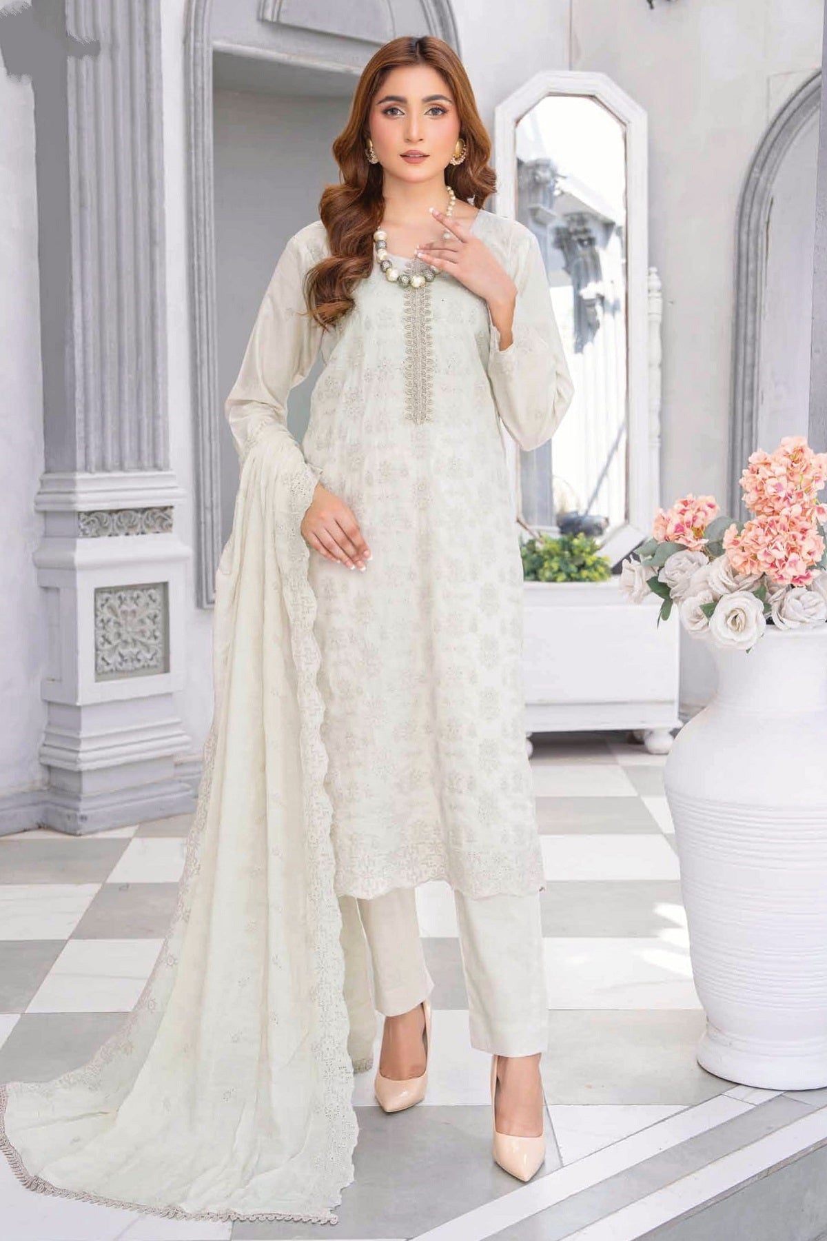 Meharma Lawn By Bin Rashid D-04 – Bin Rashid 3-piece unstitched suit