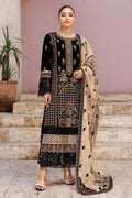 Rakhna Flora Luxury Velvet D-04 – Rakhna 3-piece unstitched suit