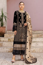 Rakhna Flora Luxury Velvet D-04 – Rakhna 3-piece unstitched suit