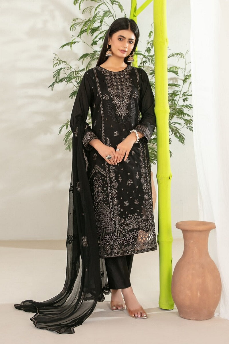 Tawakkal Nadia Lawn D-3850 – Tawakkal 3-piece unstitched suit