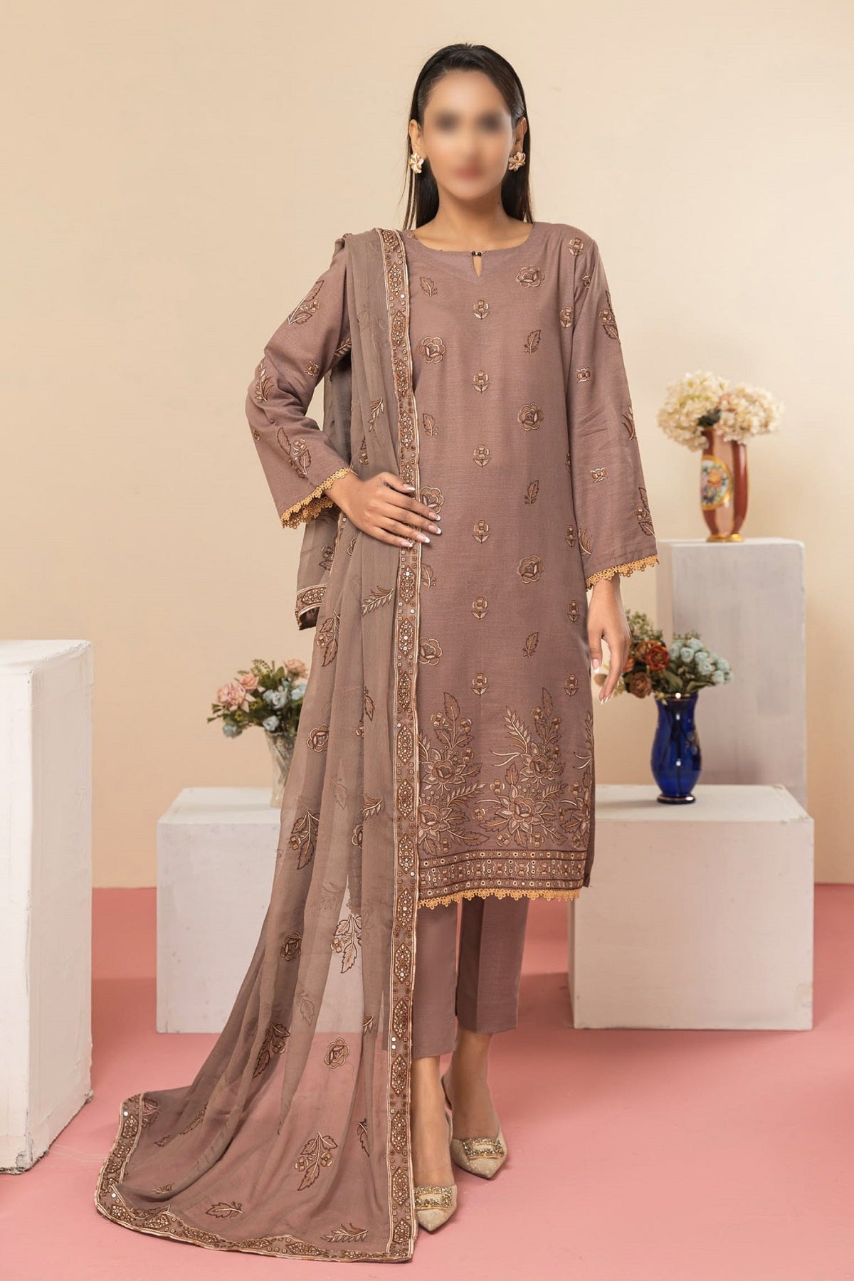 Fantak Premium Karandi FAS-81 – Fantak 3-piece unstitched suit