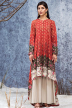 Limelight Jacquard U0860 Orange Kurti – Limelight unstitched shirt
