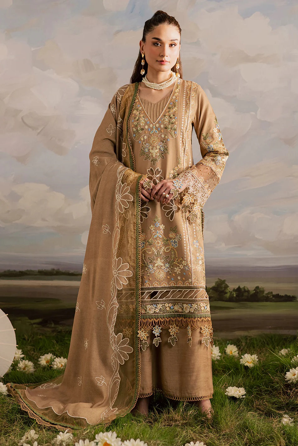 Kaia Linen By Mahnur K-04 – Mahnur 2-piece unstitched suit