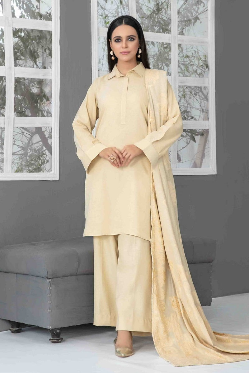 Tawakkal Eladari Leather Peach D-3856 – Tawakkal 3-piece unstitched suit