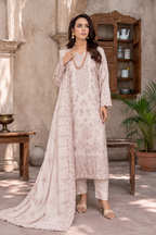 Mehfil Leather Peach By Bin Rashid D-04 – Bin Rashid 3-piece unstitched suit
