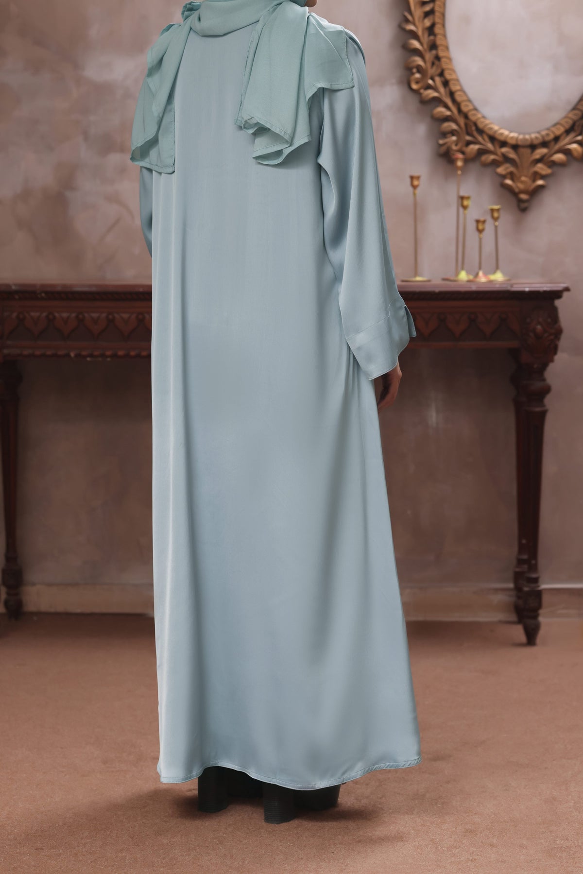 Manahil Ash Blue Abaya by Al Deebaj, photo 6