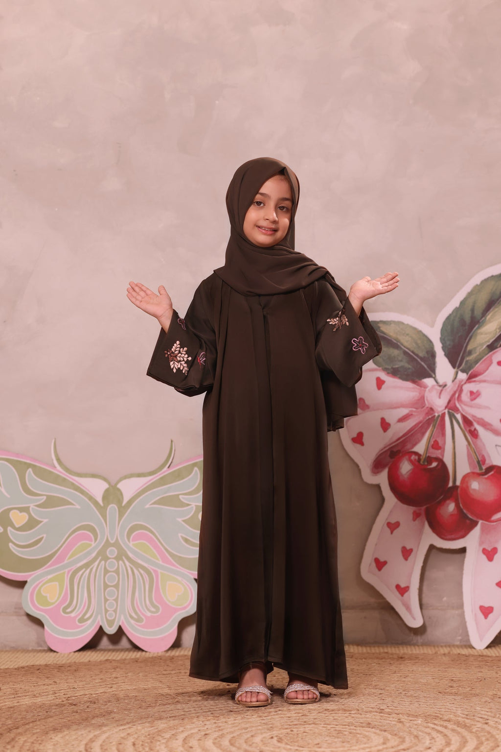 Minha Dark Brown Abaya by Al Deebaj, photo 4