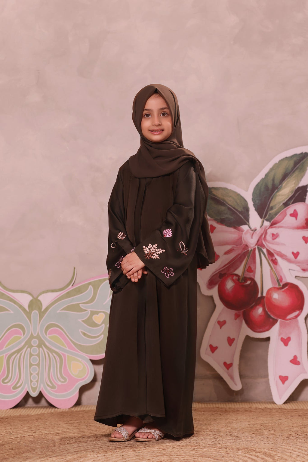 Minha Dark Brown Abaya by Al Deebaj, photo 3