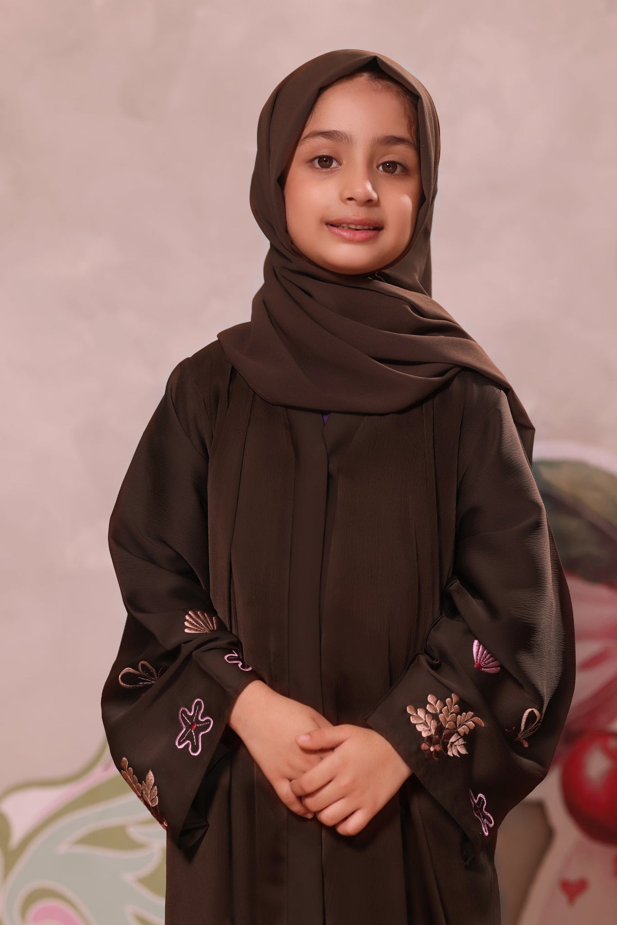 Minha Dark Brown Abaya by Al Deebaj, photo 2