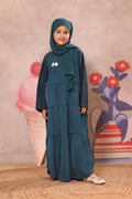 Aizal Teal Abaya by Al Deebaj