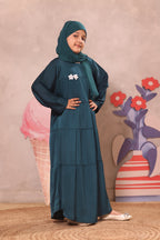 Aizal Teal Abaya by Al Deebaj, photo 4