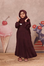 Aizal Maroon Abaya by Al Deebaj