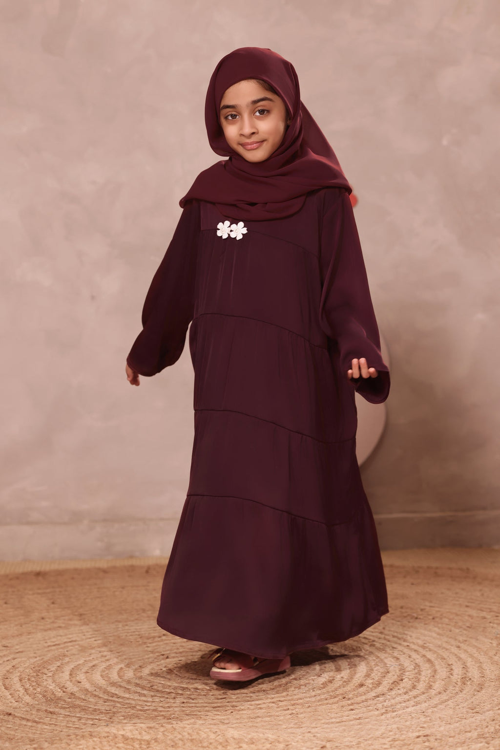 Aizal Maroon Abaya by Al Deebaj, photo 3