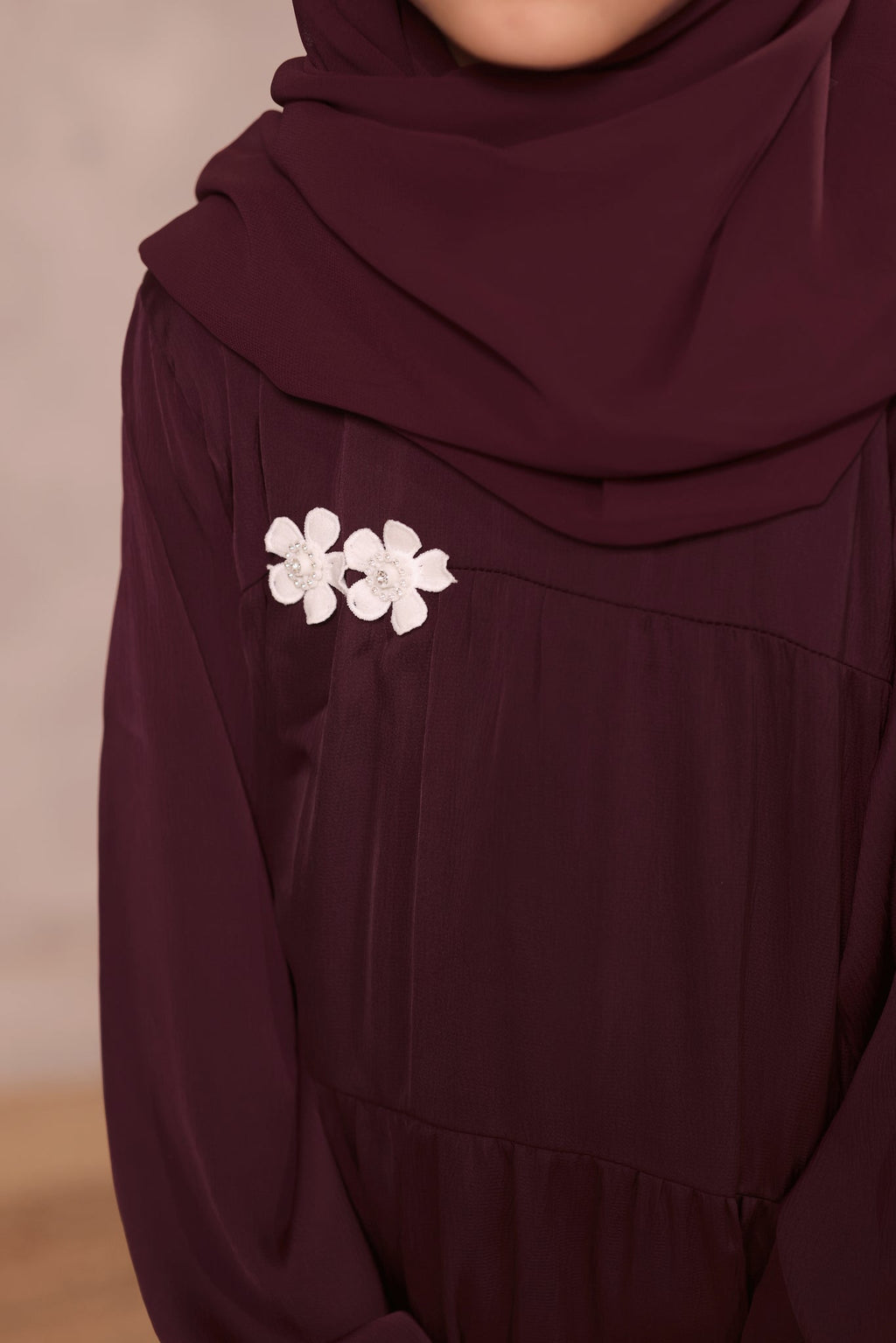 Aizal Maroon Abaya by Al Deebaj, photo 2