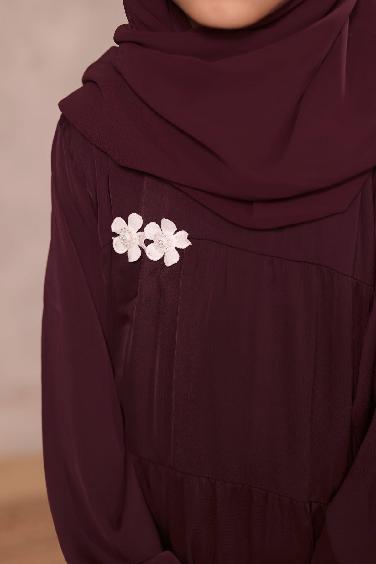 Aizal Maroon Abaya by Al Deebaj, photo 2