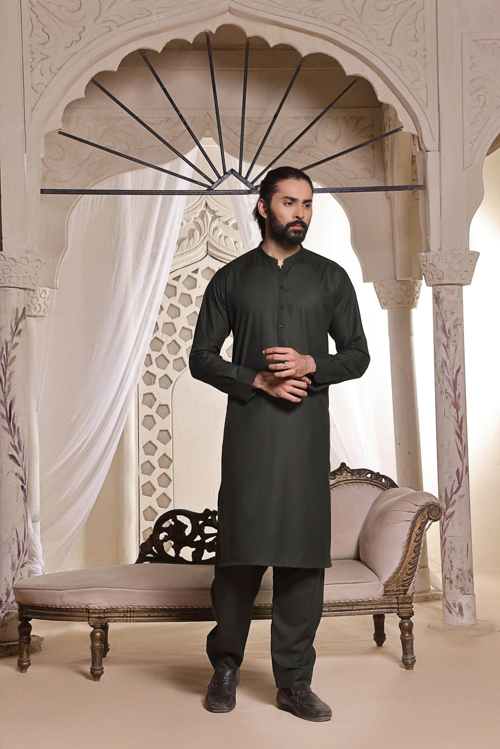 Kai Green Kurta Pajama by Al Deebaj, photo 2