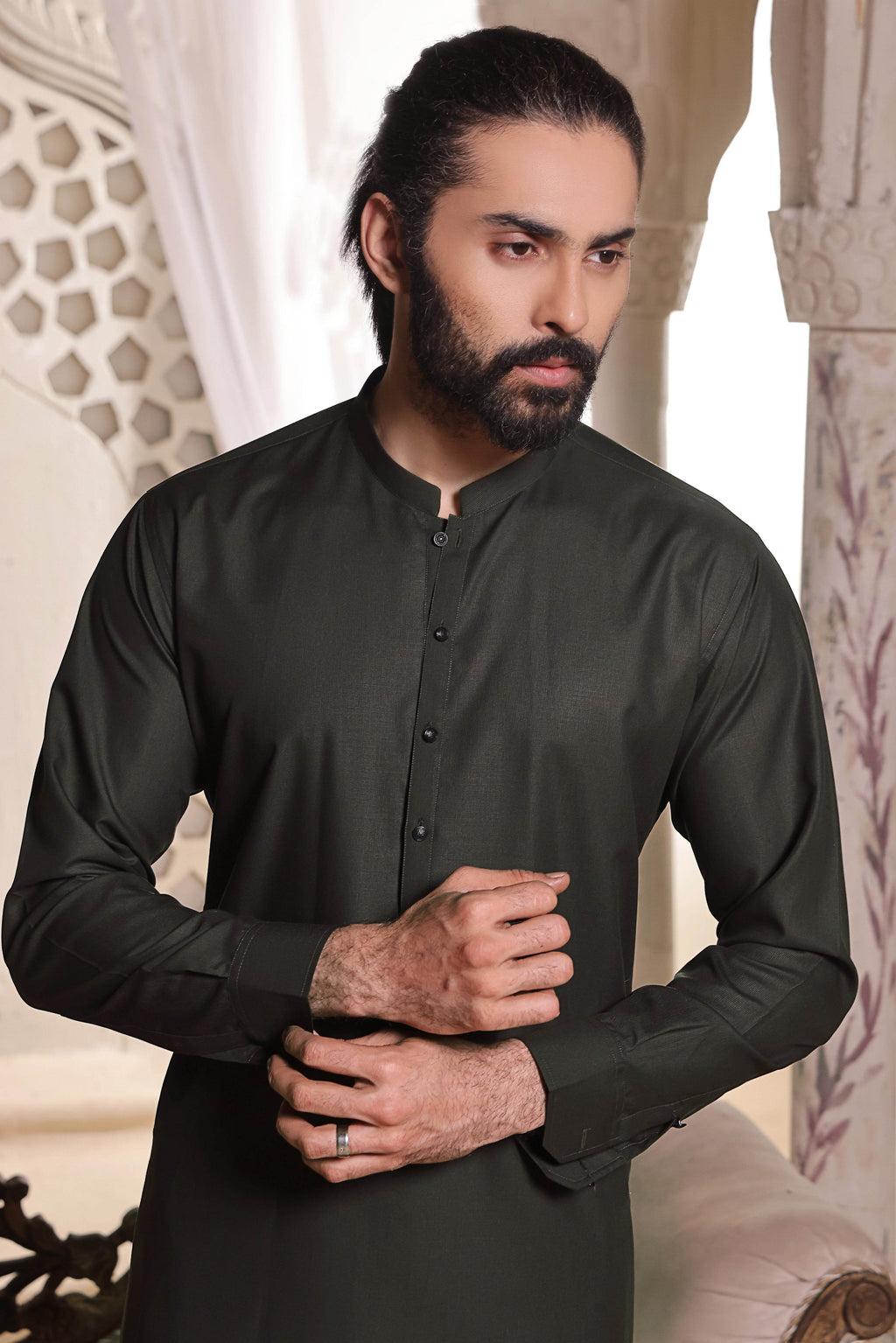 Kai Green Kurta Pajama by Al Deebaj
