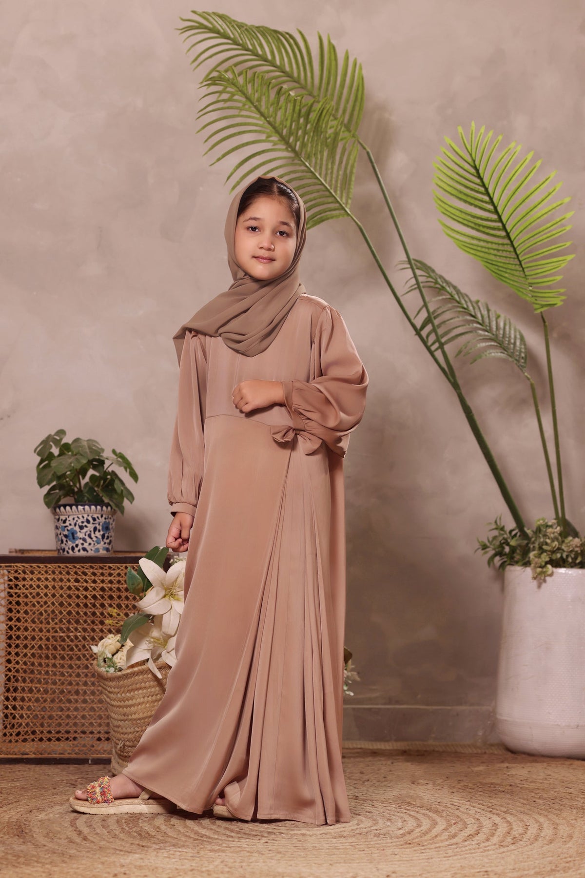 Sehrish Biscuit Abaya by Al Deebaj