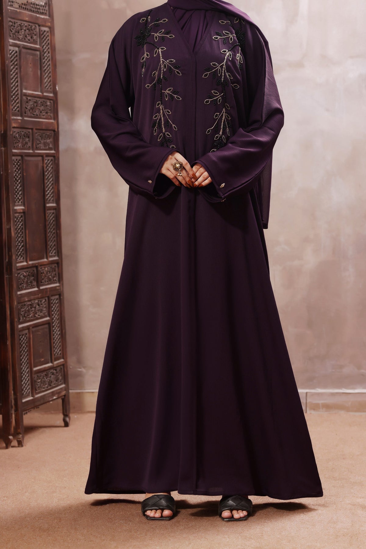 Kyra Purple Abaya by Al Deebaj, photo 2