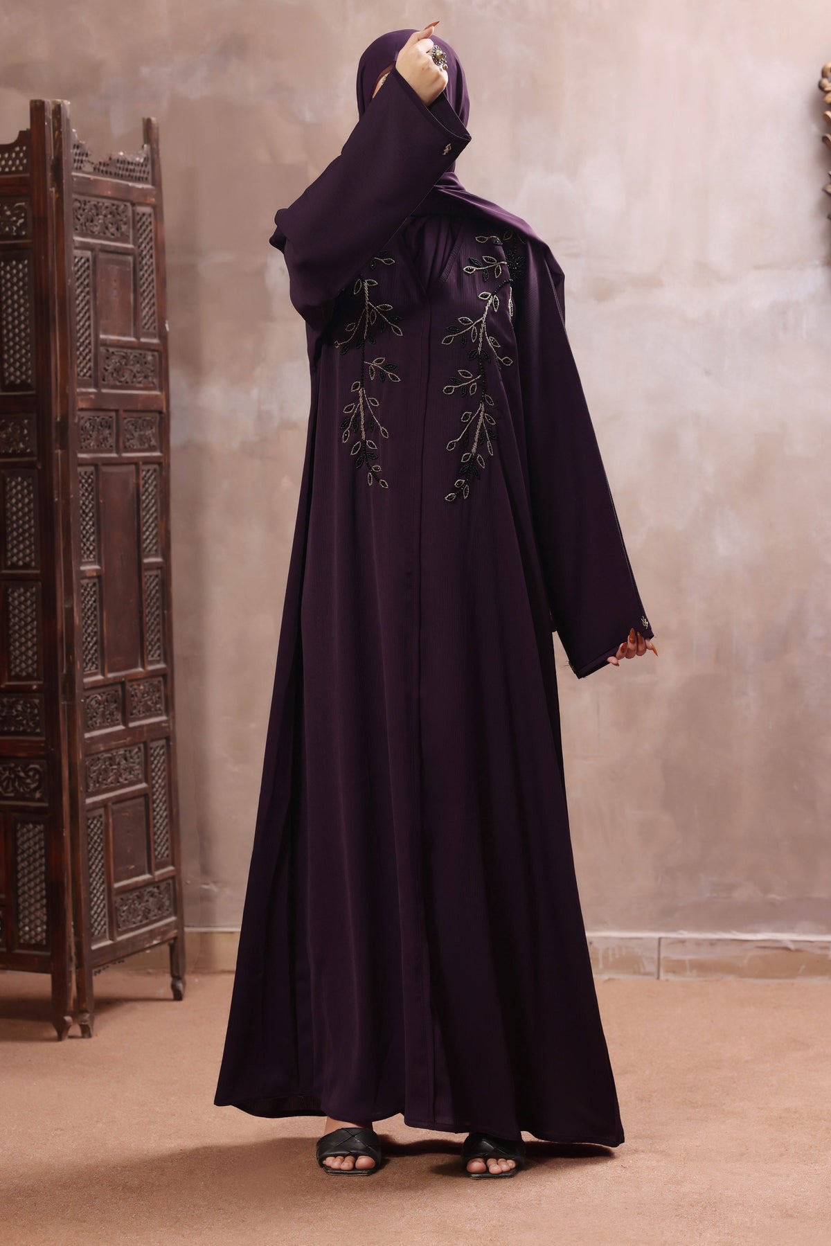 Kyra Purple Abaya by Al Deebaj
