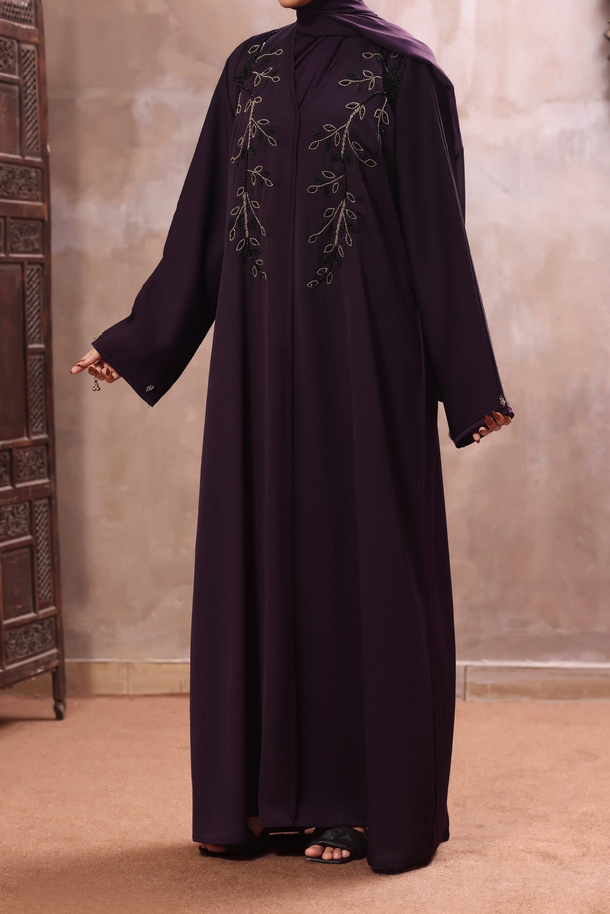 Kyra Purple Abaya by Al Deebaj, photo 5