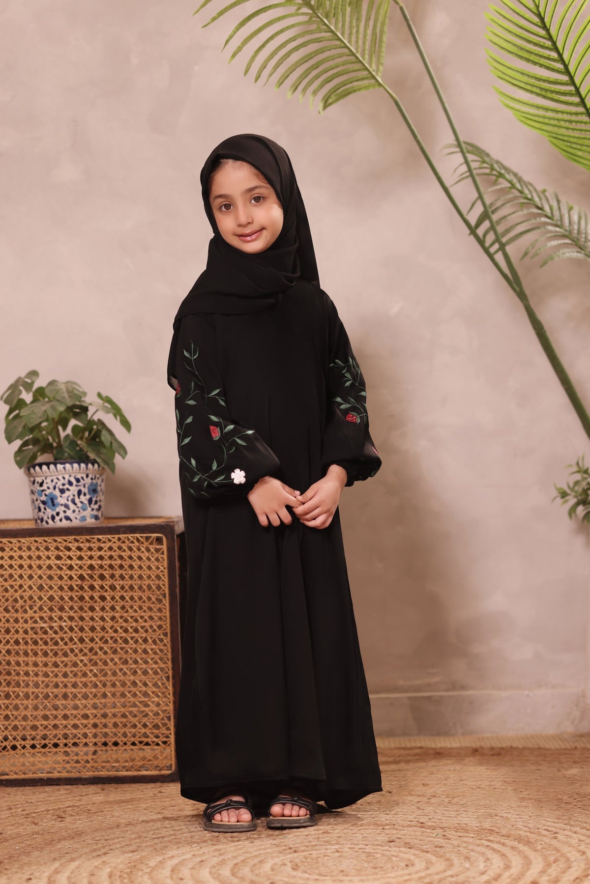 Miral Black Abaya by Al Deebaj, photo 3