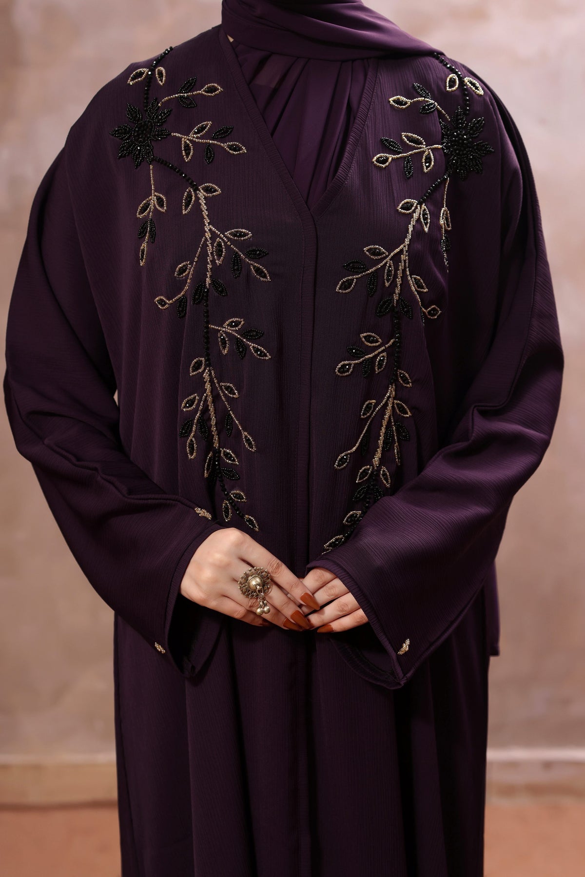 Kyra Purple Abaya by Al Deebaj, photo 3