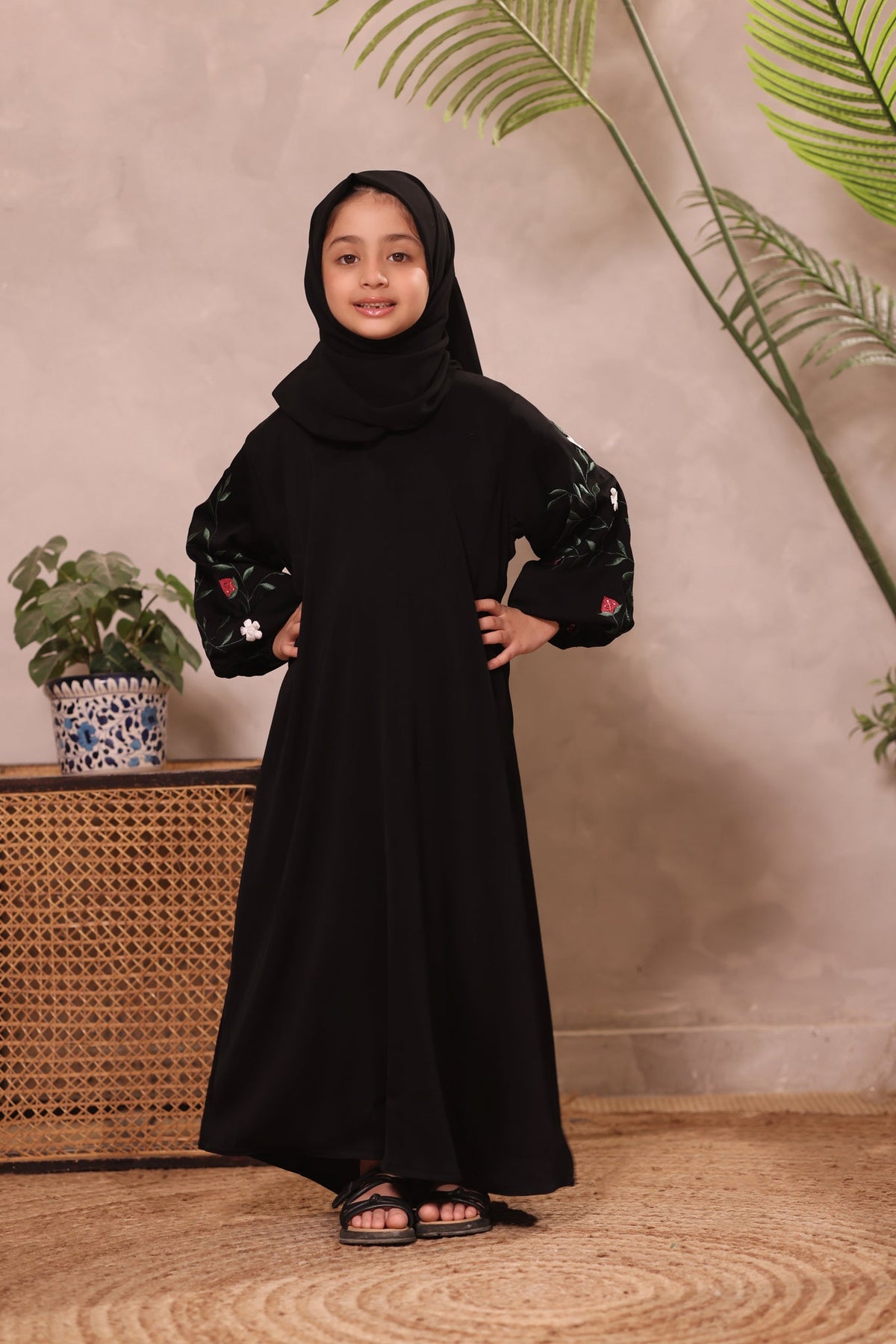 Miral Black Abaya by Al Deebaj, photo 4
