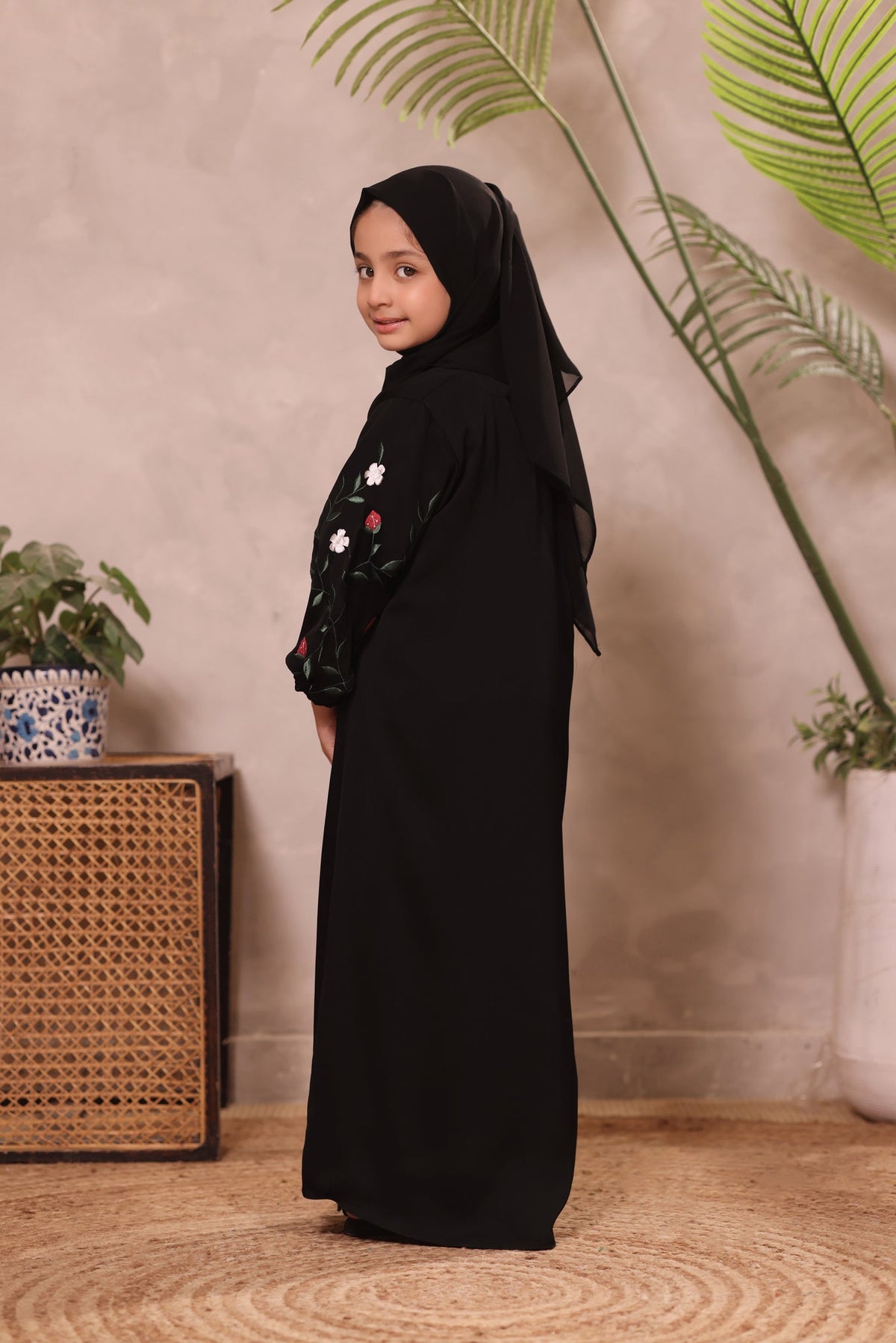Miral Black Abaya by Al Deebaj, photo 5
