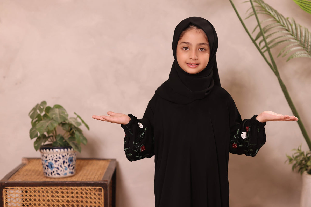 Miral Black Abaya by Al Deebaj, photo 6