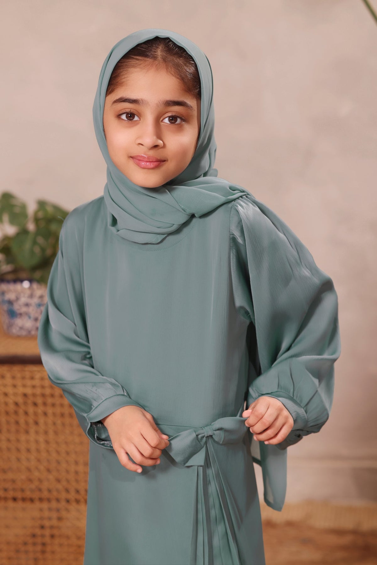 Sehrish Sky Blue Abaya by Al Deebaj, photo 5